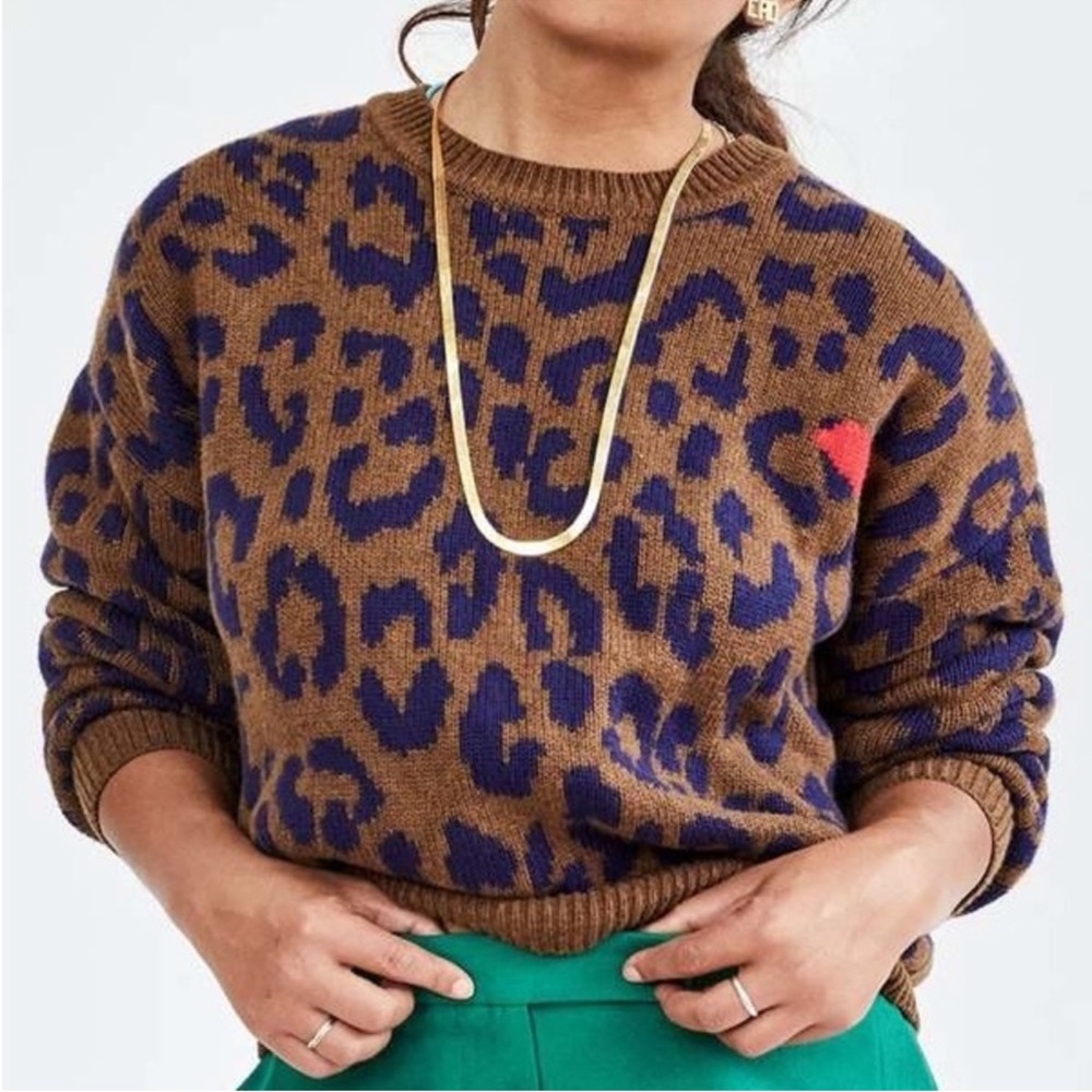 Clare V. Pablo Cat Sweater Leopard - Picture 2 of 9